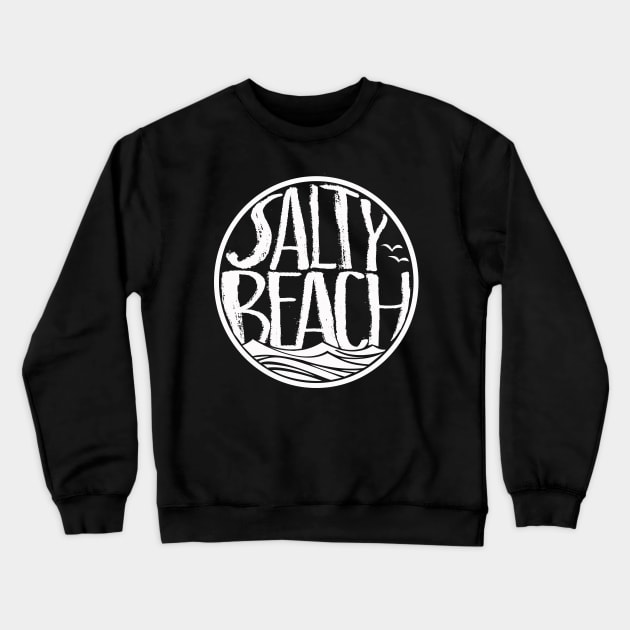 Salty Beach Crewneck Sweatshirt by rachybattlebot